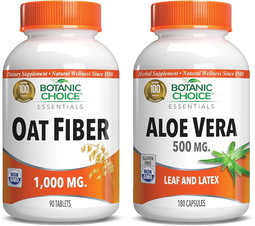 Botaanikavalik - kaera ja aloe vera: dieetkiud ja seedehäirete tervise täiendus