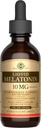 SOLGAR Vedel melatoniin 10 mg, Natural Black Cherry Maitse - 2 fl oz - Great for Jet Lag - Vegan, Gluten & Dairy Free, Kosher - 59 Servings