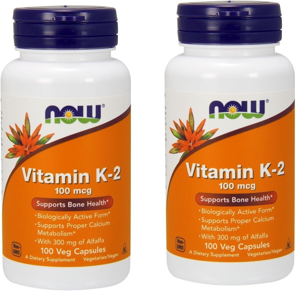 Nüüd toidud Vitamiin K-2 100 mcg - 100 Vcaps (mitmepakend)