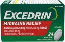 Excedrin migreeni leevendavad kapslid migreeni sümptomite leevendamiseks - 24
