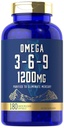 Carlyle Omega 3 6 9 Täiendus | 1200mg | 180 Softgel Kapslid | Kolmekordne Omega Kompleks | Kala, Linaseemne Ja Borage õlid EPA & DHA | Mitte-GMO & Gluteenivaba