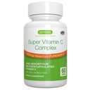 Igennus High Absorption Super Vitamiin C, Clean Label Pureway-C 1000mg, Vegan C-vitamiin koos bioflavonoididega, 60 serveerimist, 24-tunnine tegevus, Immuuntervis, energia, süda ja aju