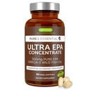 Igennus Ultra Pure Omega-3 EPA 500mg, väga kontsentreeritud IFOS sertifitseeritud looduslik kalaõli, täiustatud rTG triglütseriidvorm, Non-GMO, 90 väikest softgels