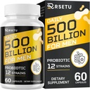 Probiootikumid meestele, 500 miljardit CFU-d ja 12 tüve mehed probiootikumid kurkumi Jõhvikaga, Goji, meeste soolestiku tervis, seedetrakti tervis, soolepuhitus ja gaas, immuunsus, energiatoetus, 30-päevane pakkumine