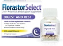 Florastor Probiootiline Digest ja Rest, Saccharomyces Boulardii Probiootikumid Melatoniiniga (4 mg), Natural Sleep Aid + seedetrakti tugi, 40 kapslit