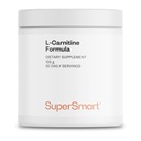 Supersmart - L-karnitiini valem (looduslik sidrunimaitse) - 2-in-1 atsetüül-L-karnitiini & L-karnitiini tartraadi pulbriga - Aminohapete komplekslisand | Mitte-GMO & Gluteenivaba - 105 g