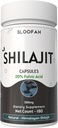 Bloofah Shilajit kapslid 500mg | 20% ekstrakt Fulvic Acid | Natural Shilajit Powder (asfaltum) | Non-GMO, Gluteenivaba | Premium Wellness Supplement for Daily Use (180 Count (1. pakk)