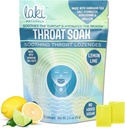 Laki Naturals Throat Soak Taimne kurk Lozenges (14 Ct) - Havai mere sool Sore Kurk & kuiv suu rahustav tilgad - Vegan, Non-GMO, Sugar-Free & Gluteenivaba Magusad ja Soolased Taimsed Kommid