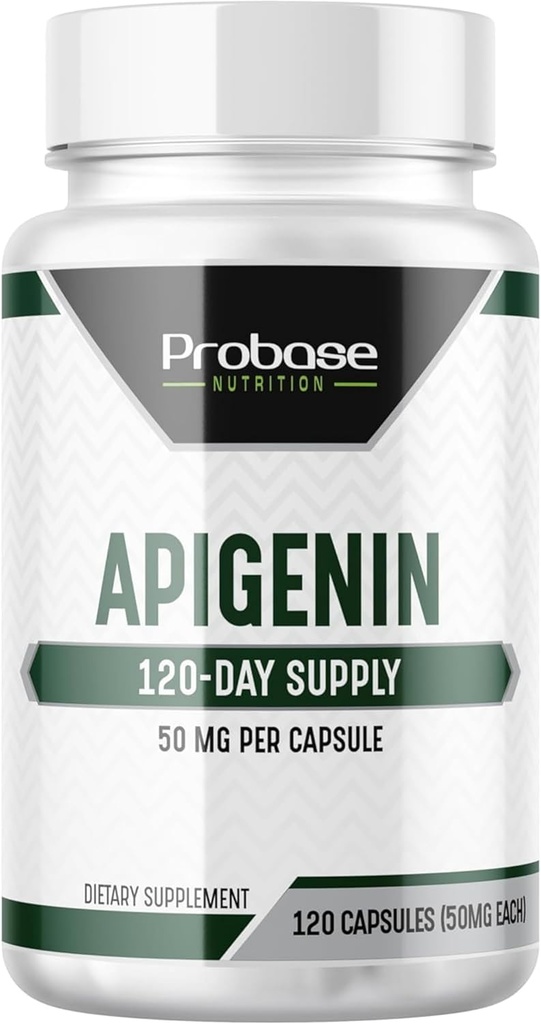 Ultimate Apigenin Kapslid 50mg - Non-GMO, Vegan, Gluteenivaba - 4 kuu pakkumine - Taimne lõõgastus toetus valem