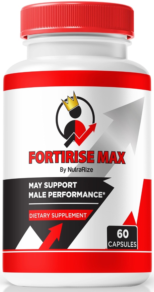 Fortirise Max, ametlik Fortirise Max meestele - toetab vastupidavust ja energia taset, kõik looduslikud valemid tulemuslikkuse ja üldise tervise toetamiseks, Fortirise Max Pills Review (60 kapslit)