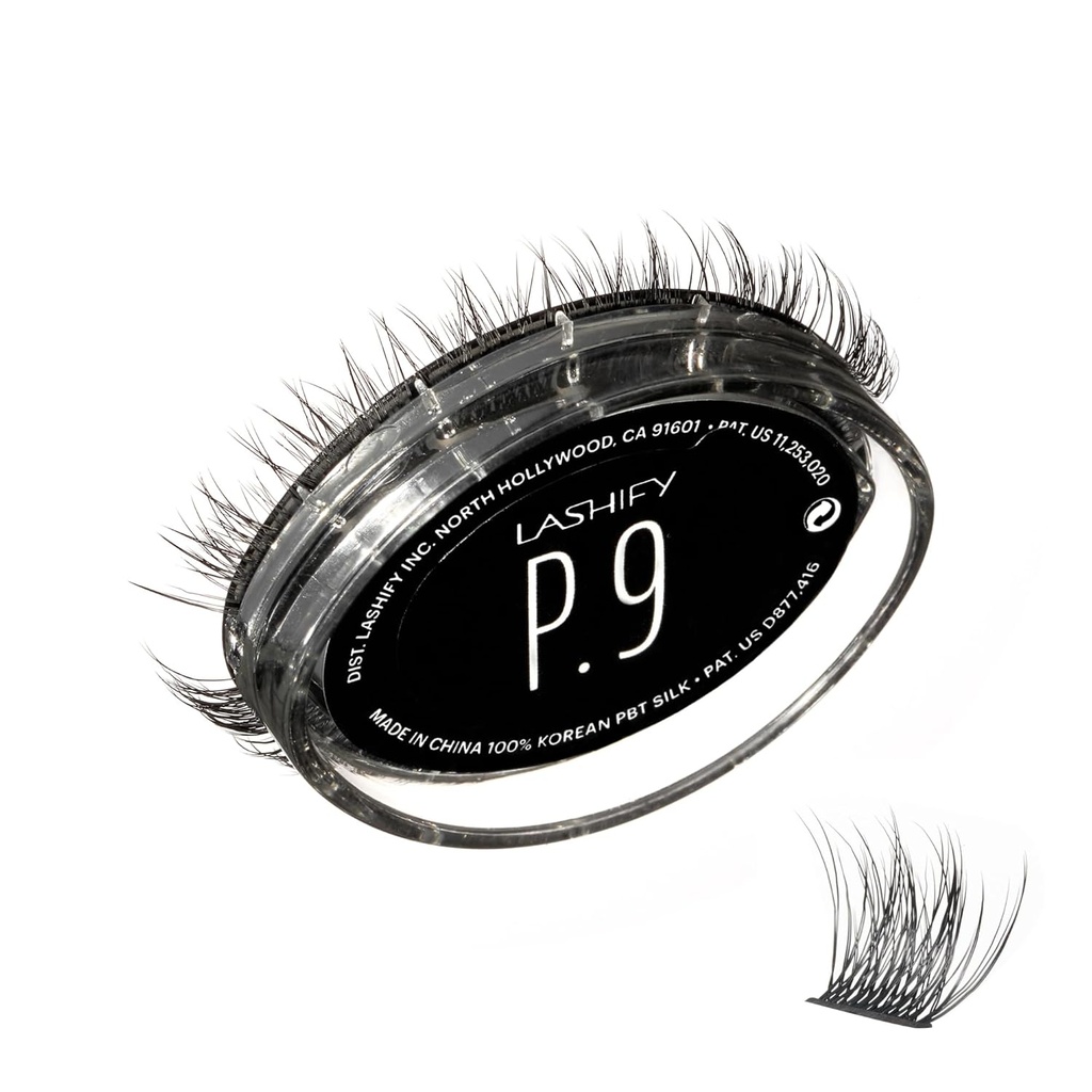 Lashify Plushy 9mm Gossamer Lashes in Black, Easy DIY False Lashes for a Voluminous Yet Still Natural Look