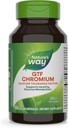 Nature's Way GTF Chromium, Glükoosi taluvustegur, toetab tervislikku glükoosi ainevahetust *, 200 μg kroomi serveerimise kohta, 100 vegankapslit (pakendamine võib varieeruda)