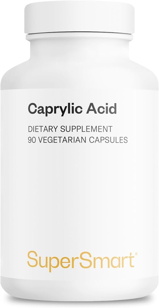 Supersmart kaprüülhappe täiendus 1350 mg päevas (MCT õlist) - keskmise ahelaga triglütseriidid küllastunud rasvhape - oktaanhape | No-GMO & Gluteenivaba - 90 taimekapslit