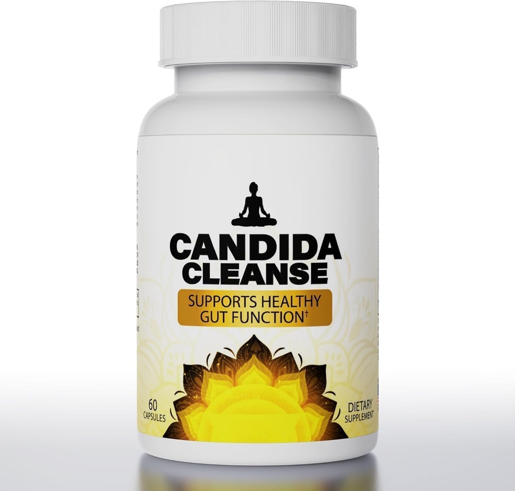 Candida Cleanse Detox naistele ja meestele Täpsem probiootikum ja taimne valem - 60 tk Looduslik õrn soolestik ja seedetrakti tugi