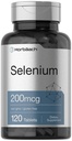 Horbäach Selenium täiendus naistele ja meestele | 200mcg | 120 tabletti | seleeni pärmina | taimetoitlane, mitte-GMO ja gluteenivaba