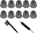 Smokey Kuulmisabi Power Domes Sulge Domes Kõrva näpunäited ReSound sure Fit Style RIC RITE ja Open Fit BTE kuulmisvõimendi puhastusvahenditega Brush Cleaner ja kandekott (Smokey, Medium)