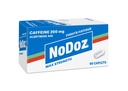 NoDoz 200mg Kofeiini pillid Maksimaalne tugevus, 60 kapslit kokku