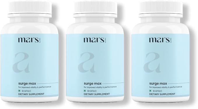 GHC Natural Surge Max Caps | Powered with Shilajit, Safed Musli & Gokshura | 60 kapslit (pakk 3)
