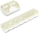 2 Pack (Nädal ja iga päev), 2 korda päevas (AM/PM) + 7-päevane pillide korraldaja, vitamiiniplaneerija, suure mahutavusega pillide kastikomplekt, reisipillide juhtum ravimite / vitamiinide / kalaõlide / toidulisandite jaoks, valge