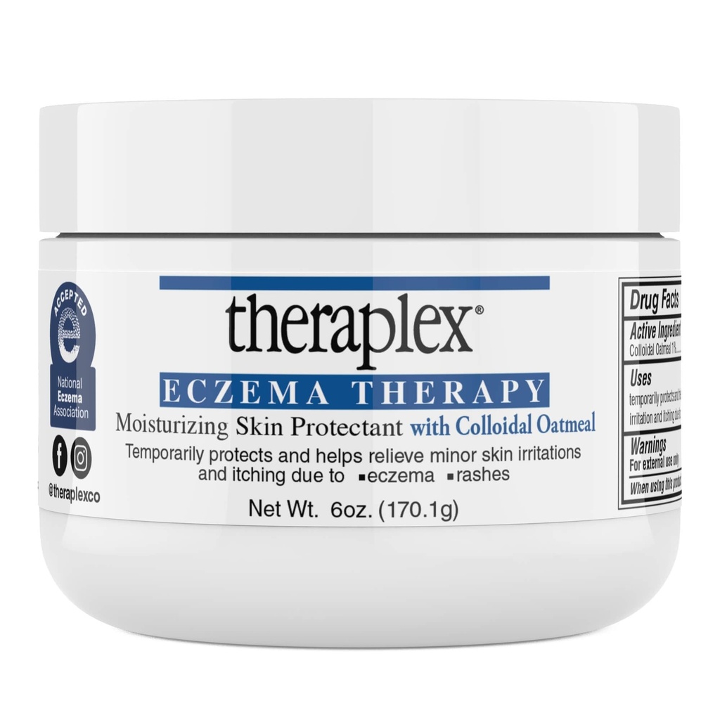 Theraplex ekseemiteraapia (6 oz) - niisutav nahakaitsevahend loodusliku kolloidse kaerajahuga, mittekomedogeensed ja hüpoallergeensed, lõhnavabad - National Eczema Association heakskiidu pitser