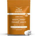 Viter Energy 40mg Kofeiini Rahapajad - Suhkruvaba, B-vitamiinid, Vegan, Suurendab Kiiret Energiat, Hoiatus Fookust, Kofeiinitud Nootroopsed Täiendavad Pillid (Šokolaadimündi maitse, 8oz, pakend kott)