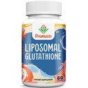 2400MG liposomaalne glutatioon, C-vitamiini, piimaohaka ja alfa-lipohappega, Master Antioksüdandid, puhas vähendatud L-glutatioon - immuunsüsteem, rakkude parandamine, energia, kõrge imendumine, 60 Softgels