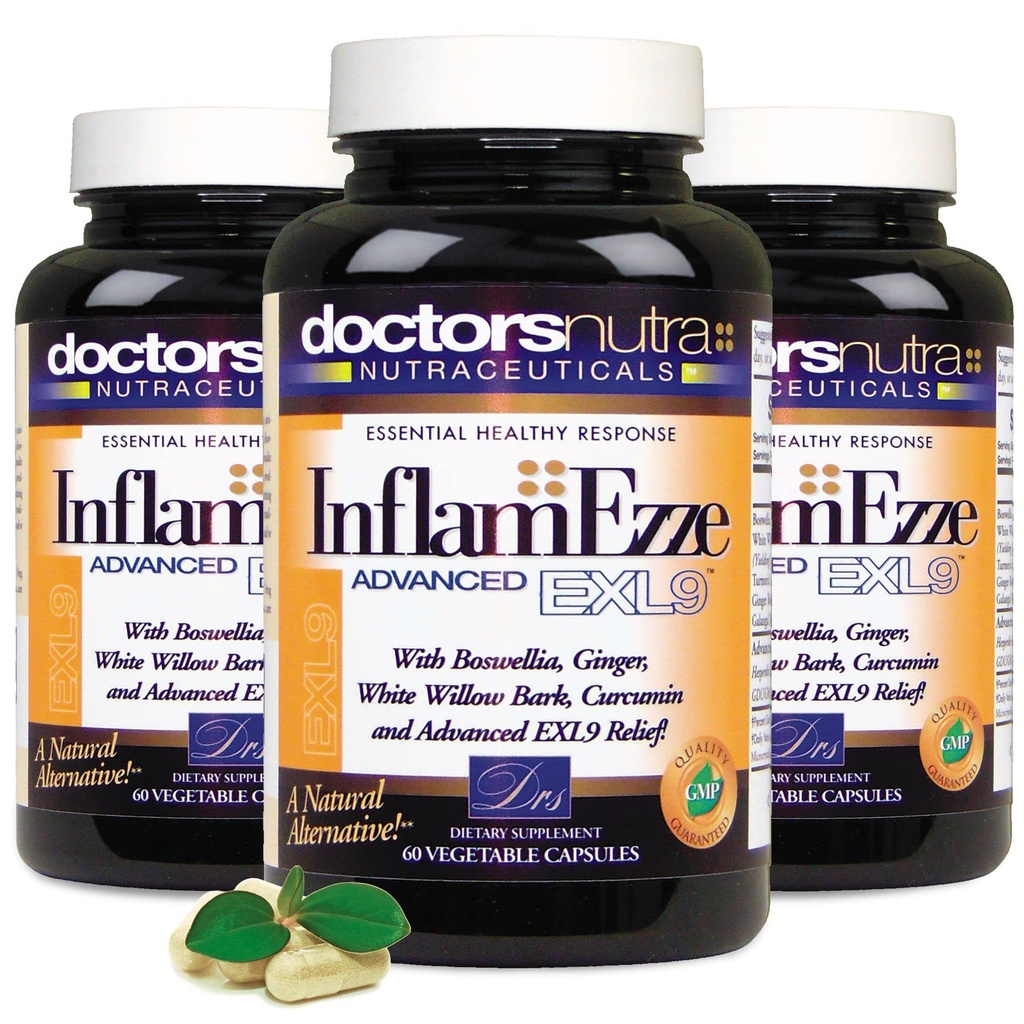 (Pack of 3 InflamEzze - kokku 180 Loe kapslit)