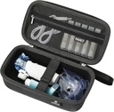 RAIACE Hard Storage Case for Portable Handheld Inhaler Nebulizer Machine, Astma Inhaler Travel Bag. Sisseehitatud võrgutasku Meditsiin ja tarvikud. (ainult juhul) - Must
