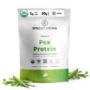 Maitsestamata, 20 grammi taimset orgaanilist valgupulbrit ilma kunstlike magusaineteta, Non-Dairy, Non-GMO, Vegan, Gluteenivaba (1 nael, 19 Servings)