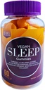 Vegan Sleep Gummies täiskasvanutele - Bio-Sleep FusionTM melatoniini, magneesiumi, kurkumi, ingveri, mere sammal & kollageeniga - looduslik unetoetus, stressi leevendamine, ärkamine värskendatud - 60 loend
