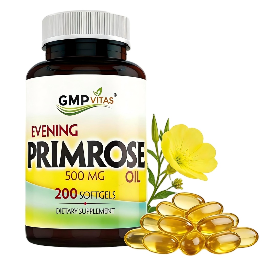Õhtune Primrose Oil 500mg SoftgelsCold Pressed Softgels 45mg GLA Säilitada Sujuv-tervislik otsin Naha-Toetab Hormonaalne tasakaal