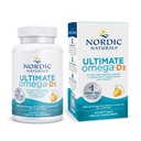 Nordic Naturals Ultimate Omega-D3, Sidrunimaitse - 60 pehmet geeli - 1280 mg Omega-3 + 1000 IU D3-vitamiini - EPA & DHA - edendab aju, südant ja immuunsust - 30 serveerimist