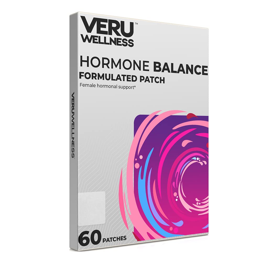 Veru heaoluhormooni tasakaal Myo Inositool & D-Chiro Inositool Patch - munasarjade, mensuraalide ja meeleolu tugi naistele (60 Patch)