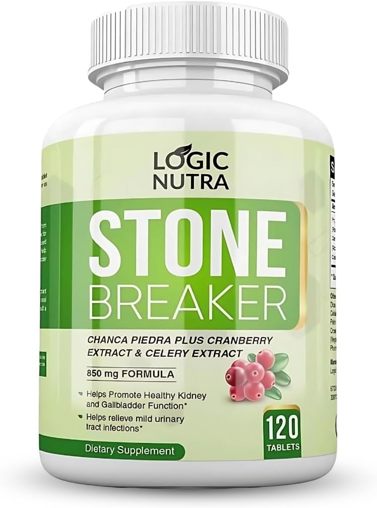 Chanca Piedra Kidney Stone Breaker 120 Tablets 800 mg - maksimaalne tugevus sapipõie ja kuseteede puhastamiseks Phyllantus Niruri, selleri Seed Extract & Cranberry Extract
