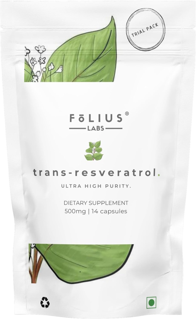Ultra kõrge puhtusastmega Resveratrooli kapslid - 99% Trans-Resveratrooli - Jaapani Knotweed ekstrakt - toetada immuunsust, toetada tervislikku vananemist - (1 nädala proovipakett)