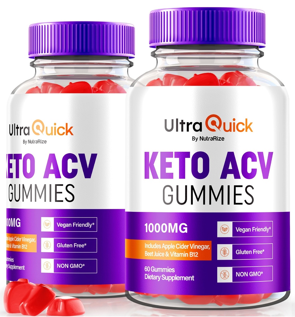 (2 Pack) Ultra Quick Keto ACV Gummies, UltraQuick Keto+ACV Kaalulangus toetus, Premium Keto Plus ACV valem, looduslik õunasiidri äädikas, ametlikud Gomitas ülevaated (120 Gummies)