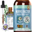 Rejuvica Health NerveFactor - Advanced Nerve Support Supplement - Vedelik kohaletoimetamine parema imendumise jaoks - atsetüül-L-karnitiin, alfa-lipohape, vitamiin B12, foolhape, valge pajukoor ja veel!