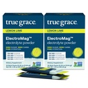 True Grace ElectroMag - 16 kleeppakendit (pakk 2) - Sidrunlubi - elektrolüütide pulber kiireks hüdreerimiseks - naatrium, kaalium, magneesium ja korditseps - null suhkur ja süsivesikud - mitte-GMO - 32 kokku
