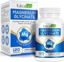 Pure Magnesium Glycinate, High Absorption Magnesium, Magnesium Supplement Supports Leg, Muscle, Nerve, Bone Health, 120 Magnesium Glycinate Capsules