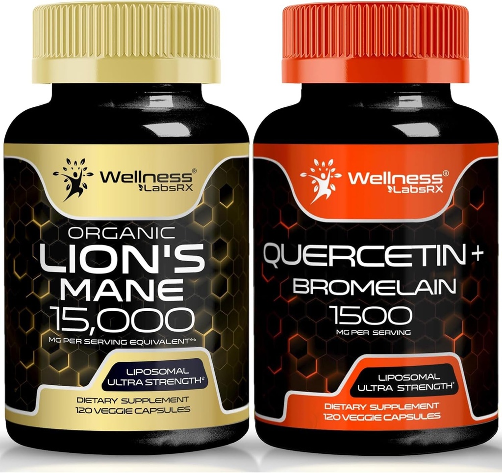 HEA LABSRX Quercetin Bromelain | Lions Mane kapslid