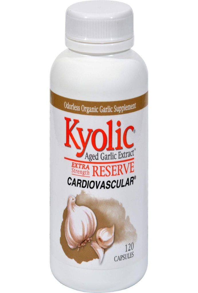 Kyolic Reserve Aged Küüslauguekstrakt 600 milligrammi 120 kapslit