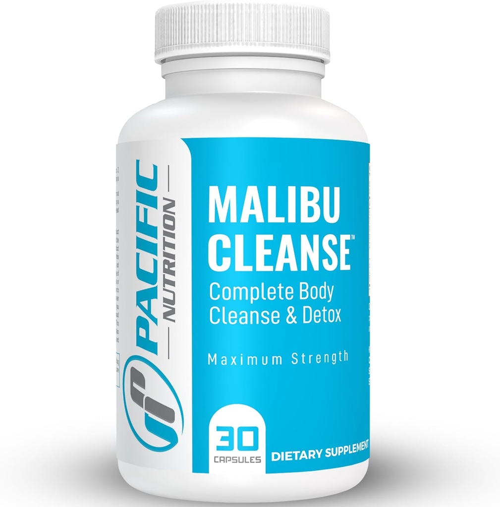 Malibu puhastamine - 15-päevane puhastamine - soolestiku ja koloonia tugi - täiustatud soolestiku puhastamise detox meestele ja naistele Cascara Sagrada Bark, Aloe Vera, Psyllium Husk, Pro-Biotics - valmistatud USA-s