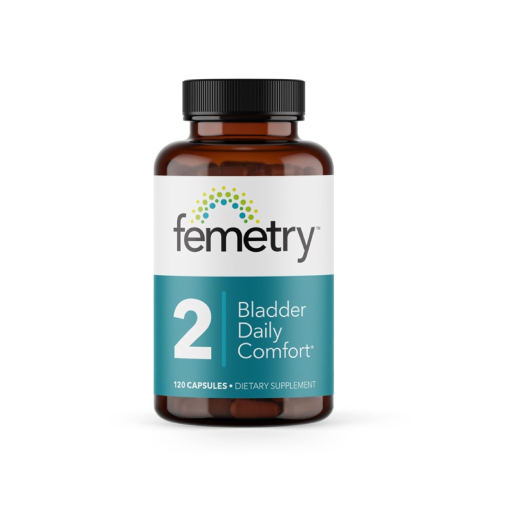 Femetry põis Daily Comfort - Soothes Irritation - Toetab tervislikku histamiini vastust - Soodustab Põie Lining Health - Interstitsiaalne tsüstiit - 120 kapslit