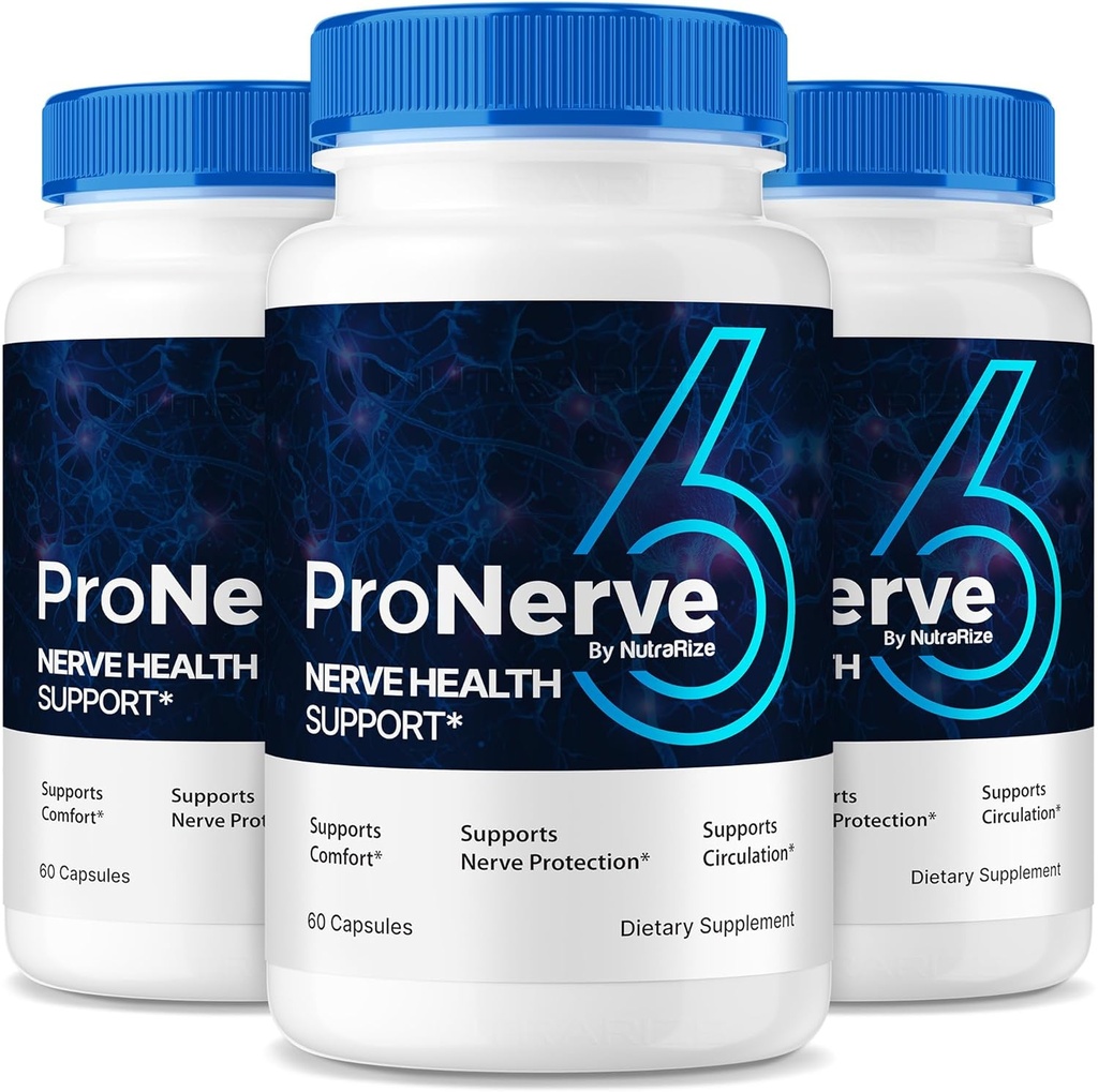 NutraRize (3 Pack) ProNerve6 Neuropathy, ProNerve 6 Närvitoe täiendus, Pro Nerve 6 kapslit, ProNerve6 Pastillas Arvustused (180 kapslit)
