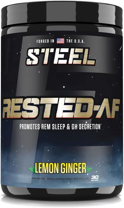 Teraselisandid puhanud-AF I sügav uneabi ja lihaste taastamise pulber GABA & Valerian Root Extract | Stressi leevendamine ja kognitiivne tugi | 30 serveerimist (sidruninger)