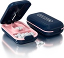 Pill Cutter, Pill Splitter väikeste pillide või suurte pillide lõikamiseks pooleks, Lõigake pillid, vitamiinid, tabletid, roostevabast terasest plaat, Travel Size (Pill Cutter, sinine)