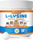 L-lüsiini pulber kassidele, lüsiini lisand kassidele, immuunsüsteemi tugi, hingamisteede tervis ja nägemisfunktsioon ning allergia leevendamine, lemmikloomade tervisevarud multivitamiinid, lõhe maitse - 4,23 oz / 120 g