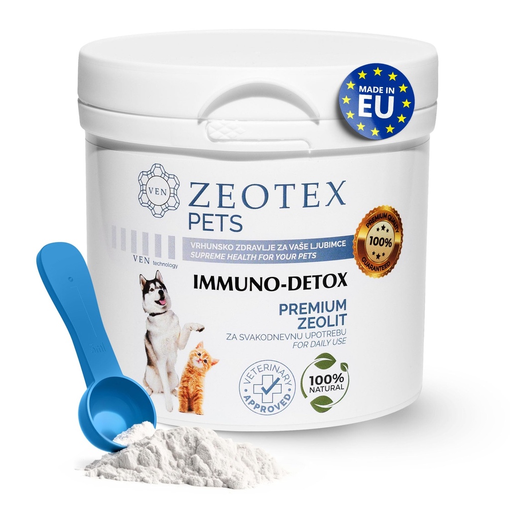 Zeoliit Pulber 100% looduslik toidulisand immuunsuse ja detox, seedetrakti tervis, ühine tervise täiendada pulber, maks Detox, Enhance Lemmikloomade tervis w / lihtne kasutada lemmiklooma toidulisandeid, 350g / 12,35 oz