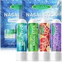 8PCS Nasal Stick, Nasal Inhaler Stick, Inhaler Nasal Stick Sinus Relief & Vertigo Relief, Aromateraapia Inhalaator Valmistatud Eeterlike Õlidega + Mentool (Mint, Talv, Troopiline, Lavendel)