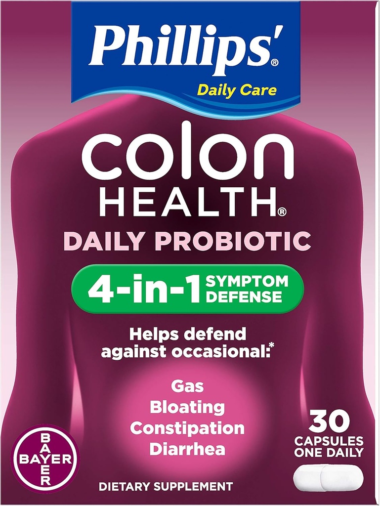 Phillips' Colon Health Probiootilised kapslid, 30 loend